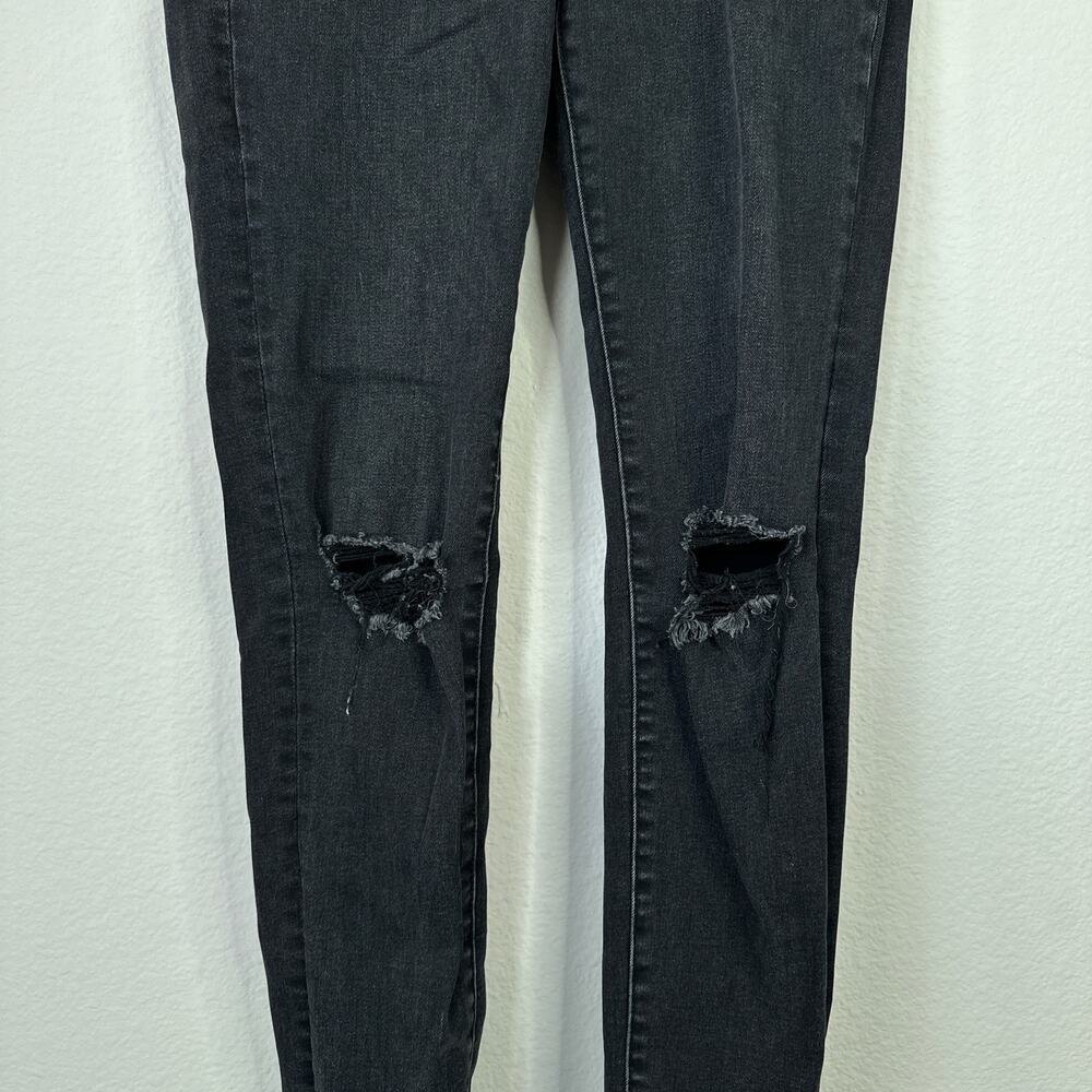 ROLLA'S Westcoast Ankle Skinny Jean Mid Rise Dusty Black Wash Distressed Size 26 - Picture 6 of 12